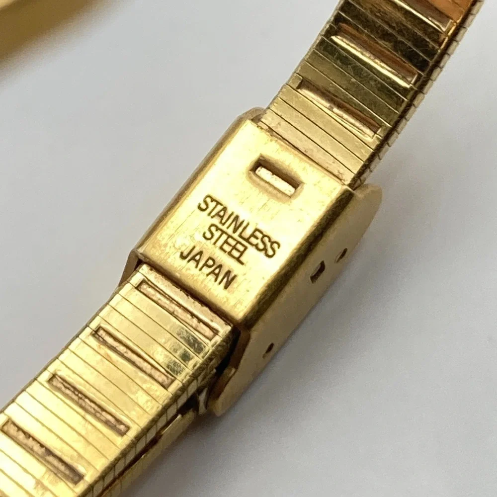Vtg Dufonte Lucien Piccard Women's Watch 17mm Gold Tone Adjustable New Battery